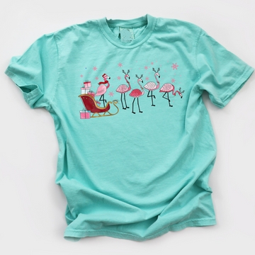 Flamingo Jingle T-shirts Toys For Tots Benefit